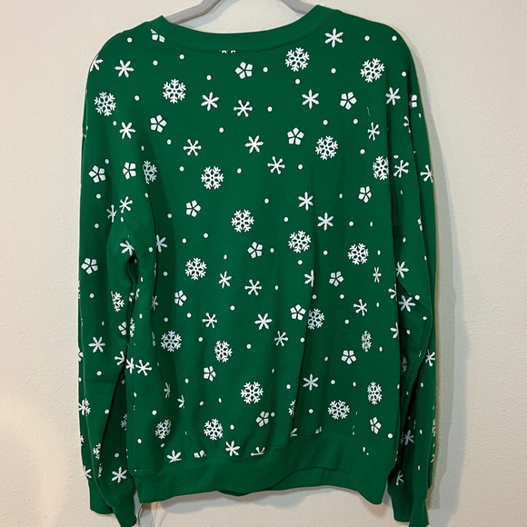 Juniors' Licensed Santa I Know Him Holiday Graphic Light Up Pullover Sweatshirt - Picture 7 of 10